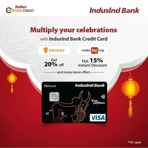 Apply for Indusland Bank  credit card
